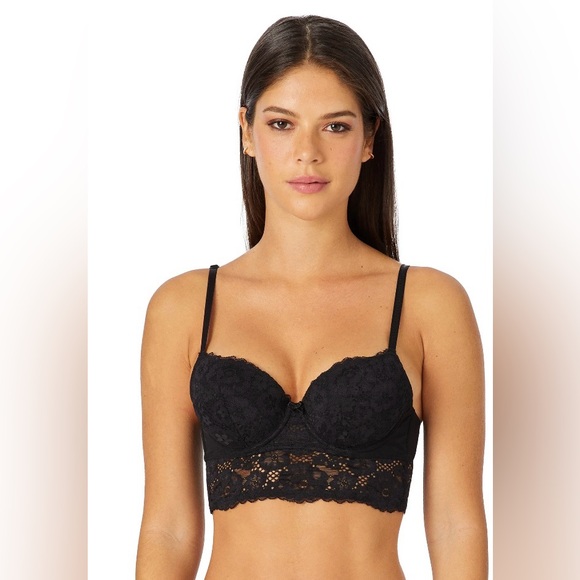 Adored by Adore Me Payal Longline Underwire Floral Lace Demi Cup Bra 40DD - Picture 6 of 11
